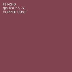 #81434D - Copper Rust Color Image