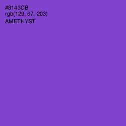 #8143CB - Amethyst Color Image
