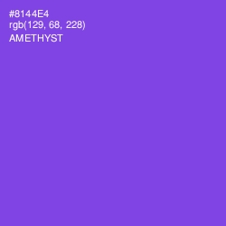 #8144E4 - Amethyst Color Image