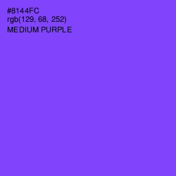 #8144FC - Medium Purple Color Image