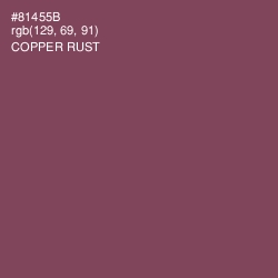 #81455B - Copper Rust Color Image