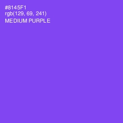 #8145F1 - Medium Purple Color Image