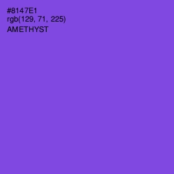 #8147E1 - Amethyst Color Image