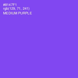 #8147F1 - Medium Purple Color Image