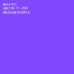 #8147FC - Medium Purple Color Image