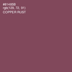 #81485B - Copper Rust Color Image