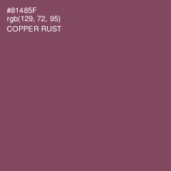 #81485F - Copper Rust Color Image