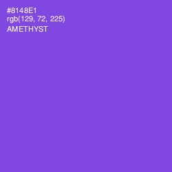 #8148E1 - Amethyst Color Image