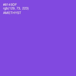 #8149DF - Amethyst Color Image