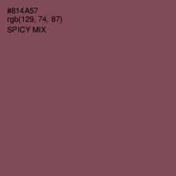 #814A57 - Spicy Mix Color Image