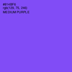 #814BF6 - Medium Purple Color Image