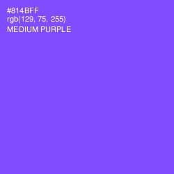 #814BFF - Medium Purple Color Image