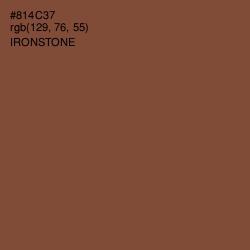 #814C37 - Ironstone Color Image