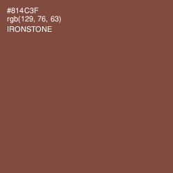 #814C3F - Ironstone Color Image