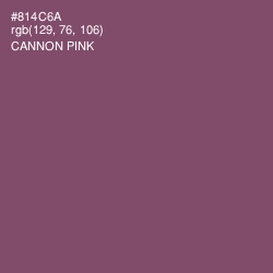 #814C6A - Cannon Pink Color Image