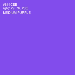 #814CEB - Medium Purple Color Image