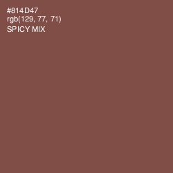 #814D47 - Spicy Mix Color Image