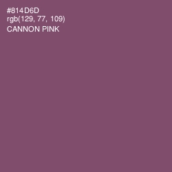 #814D6D - Cannon Pink Color Image