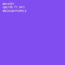 #814DF1 - Medium Purple Color Image