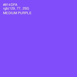 #814DFA - Medium Purple Color Image