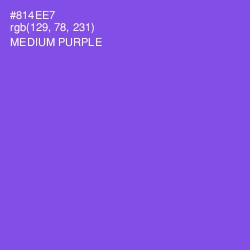 #814EE7 - Medium Purple Color Image