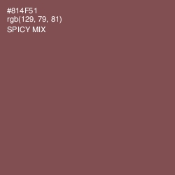 #814F51 - Spicy Mix Color Image