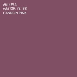 #814F63 - Cannon Pink Color Image