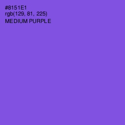 #8151E1 - Medium Purple Color Image