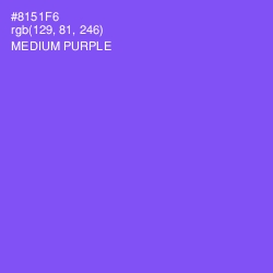 #8151F6 - Medium Purple Color Image