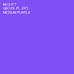 #8151F7 - Medium Purple Color Image