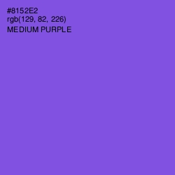 #8152E2 - Medium Purple Color Image