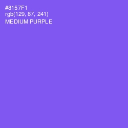 #8157F1 - Medium Purple Color Image