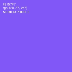 #8157F7 - Medium Purple Color Image