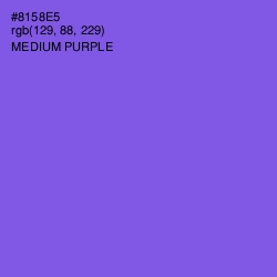 #8158E5 - Medium Purple Color Image