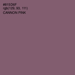 #815D6F - Cannon Pink Color Image