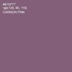 #815F77 - Cannon Pink Color Image