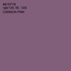 #815F7B - Cannon Pink Color Image