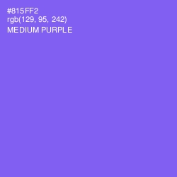 #815FF2 - Medium Purple Color Image