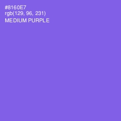 #8160E7 - Medium Purple Color Image