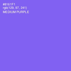 #8161F1 - Medium Purple Color Image