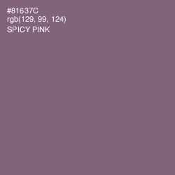 #81637C - Spicy Pink Color Image