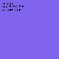 #8164EE - Medium Purple Color Image