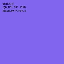 #8165EE - Medium Purple Color Image