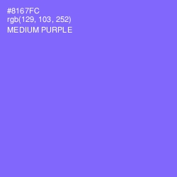 #8167FC - Medium Purple Color Image