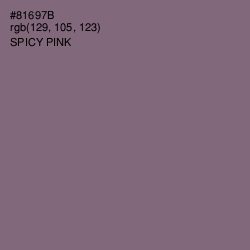 #81697B - Spicy Pink Color Image