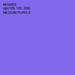 #8169EE - Medium Purple Color Image