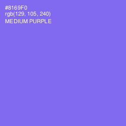 #8169F0 - Medium Purple Color Image