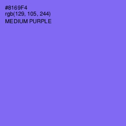 #8169F4 - Medium Purple Color Image