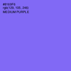 #8169F6 - Medium Purple Color Image