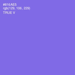 #816AE5 - True V Color Image